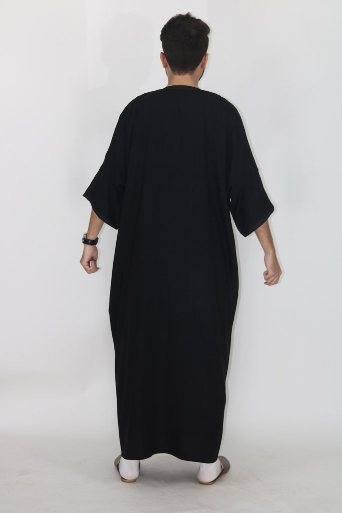 Gandoura Men Linen Chargé